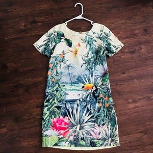 H&M jungle shift dress